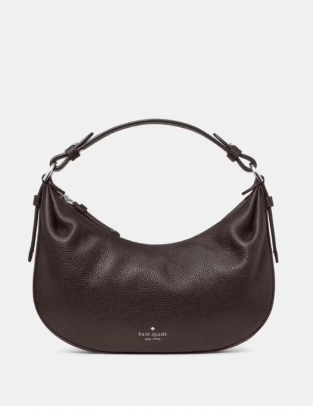 NWT Kate Spade KP883 Selene Pebbled Leather Shoulder Bag Crossbody In Hot Fudge